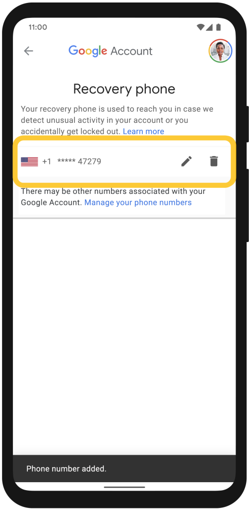 phone number gmail