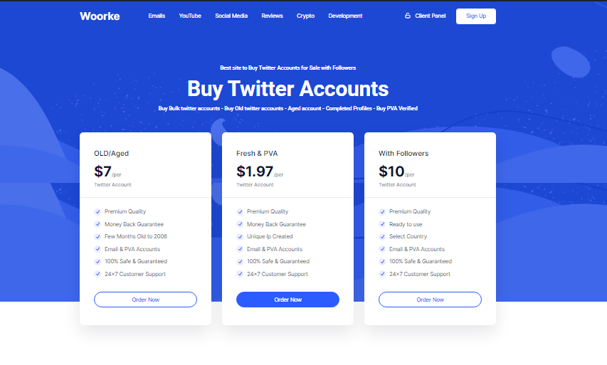 Buy twitter account